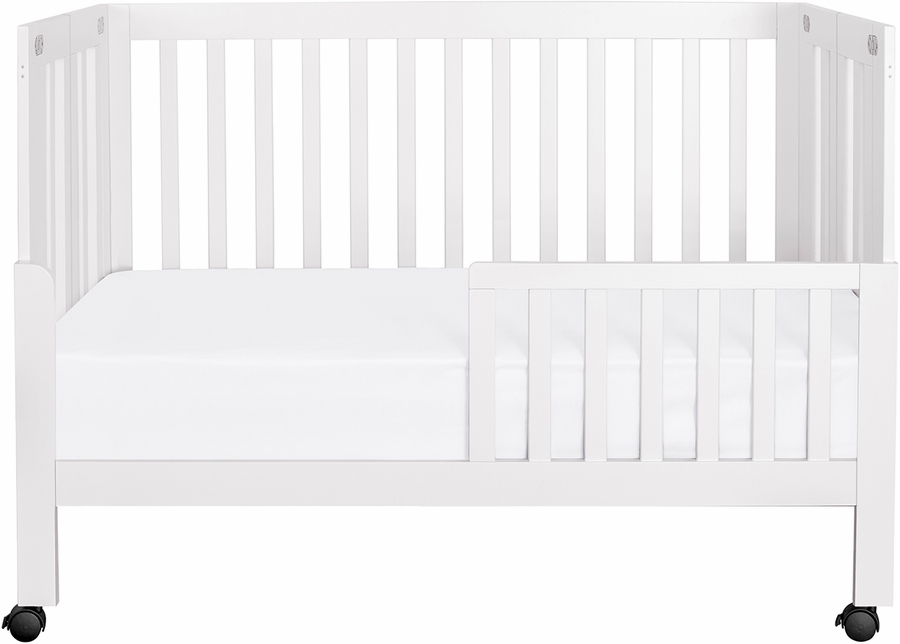 Babyletto Maki FullSize Portable Folding Crib w/Toddler Bed Conversion Kit White