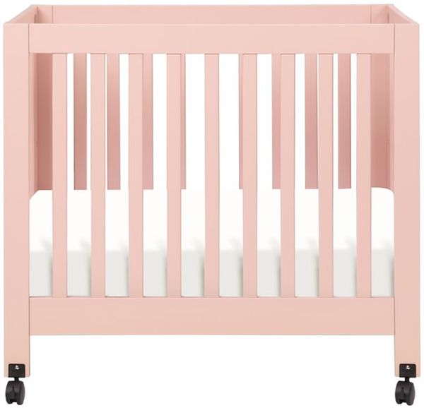 Babyletto Origami Mini Crib Petal Pink