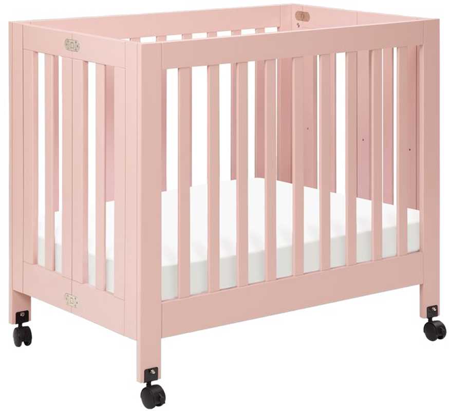 Babyletto Origami Mini Crib Petal Pink