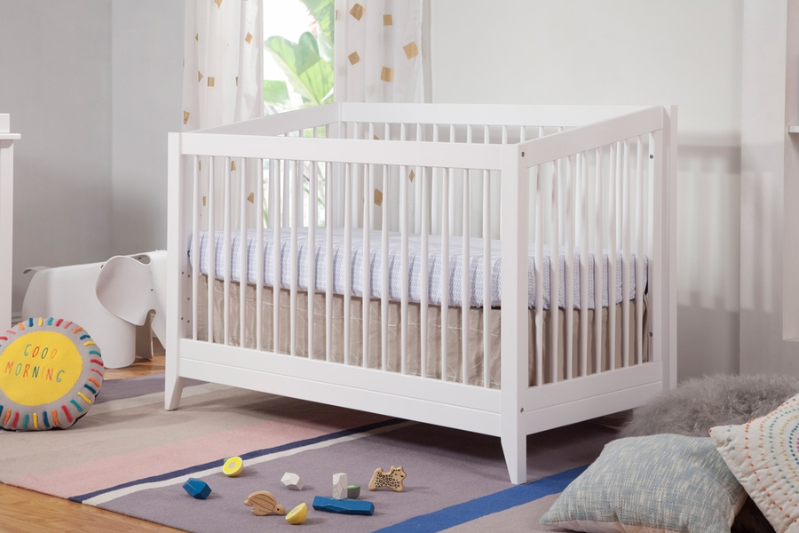 BabyLetto Sprout 4in1 Convertible Crib with Toddler Bed Conversion