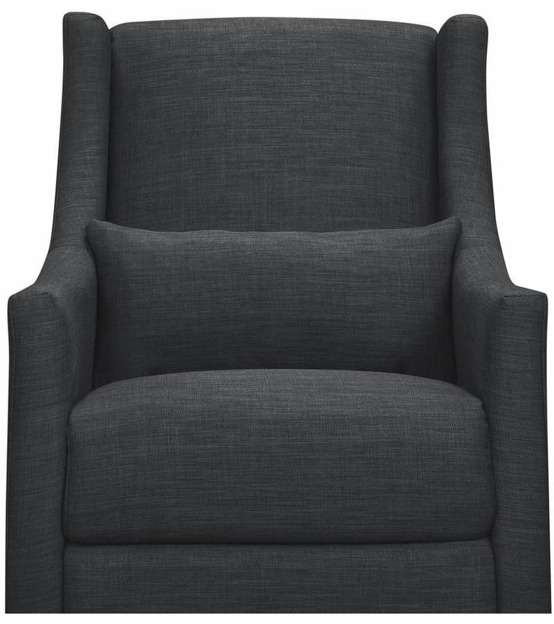 BabyLetto Toco Swivel Glider & Ottoman Coal Grey