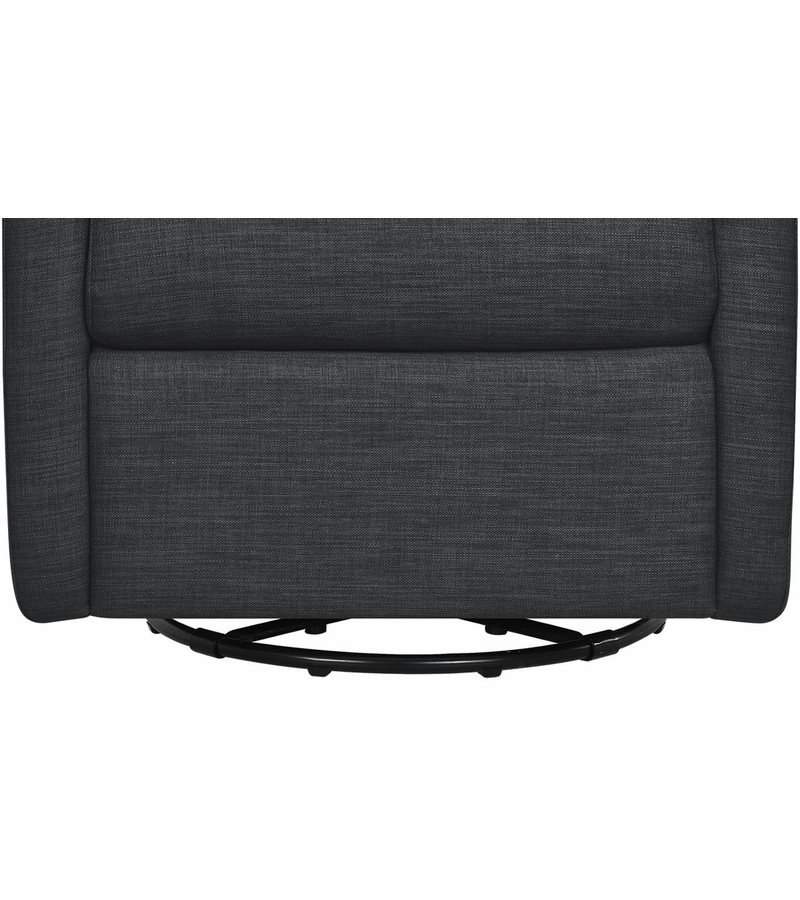 BabyLetto Toco Swivel Glider & Ottoman Coal Grey