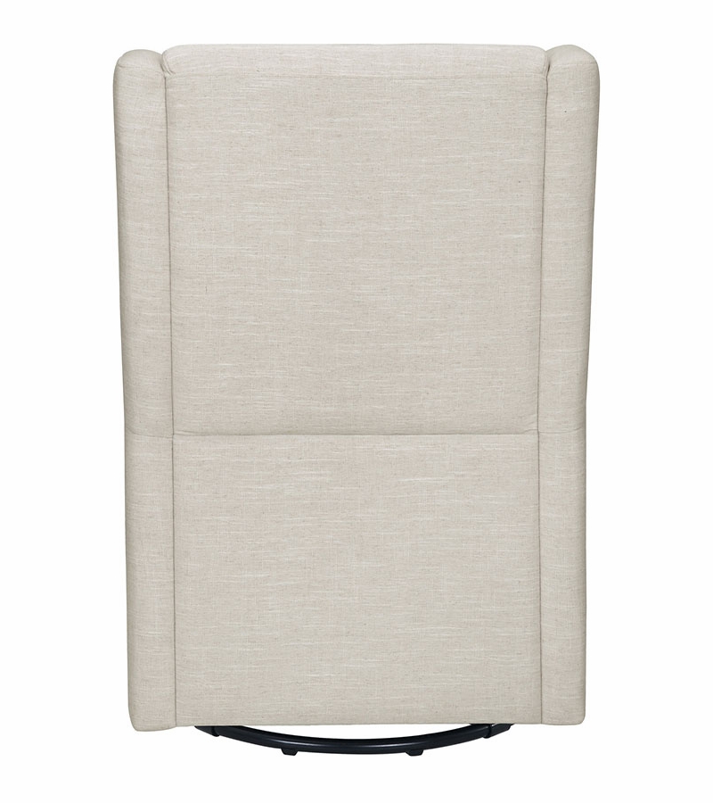 BabyLetto Toco Swivel Glider & Ottoman Linen White