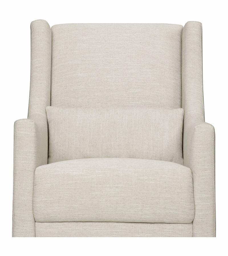 BabyLetto Toco Swivel Glider & Ottoman Linen White