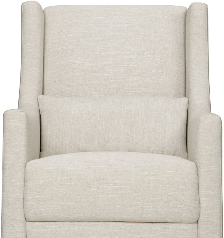 BabyLetto Toco Swivel Glider & Ottoman Linen White
