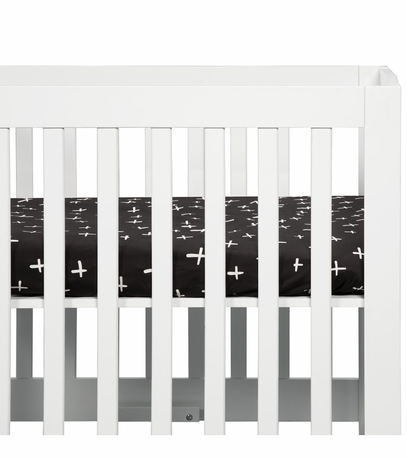 Babyletto Tuxedo Monochrome Cross Mini Crib Sheet