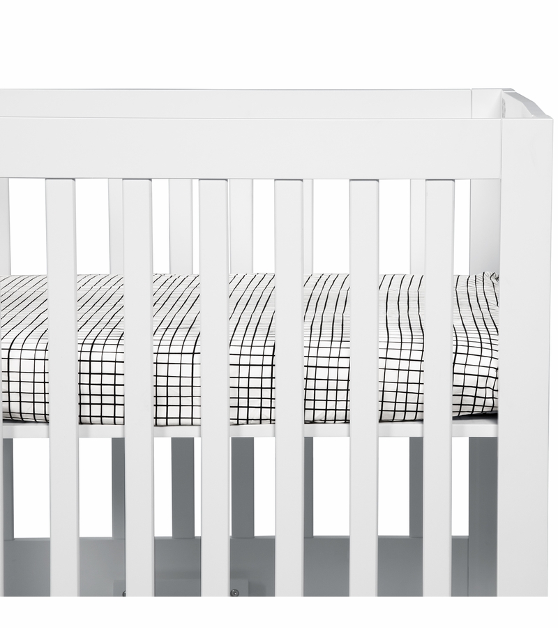 Babyletto Tuxedo Monochrome Grid Mini Crib Sheet