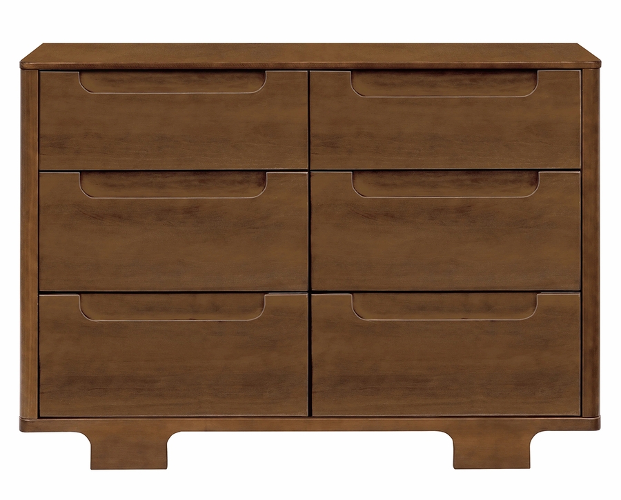 Babyletto Yuzu 6Drawer Dresser, KD Natural Walnut