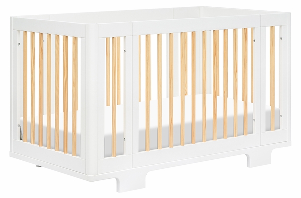 Babyletto Yuzu 8-in-1 Convertible Crib with All-Stages Conversion Kit - White / Natural