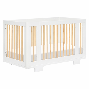 Babyletto Yuzu 8-in-1 Convertible Crib with All-Stages Conversion Kit - White / Natural