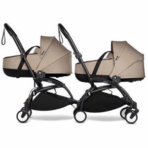 Babyzen YOYO Connect Double Stroller Bassinet / Bassinet Bundle - Black / Taupe