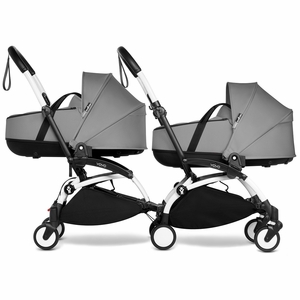 Babyzen YOYO Connect Double Stroller Bassinet / Bassinet Bundle - White / Grey