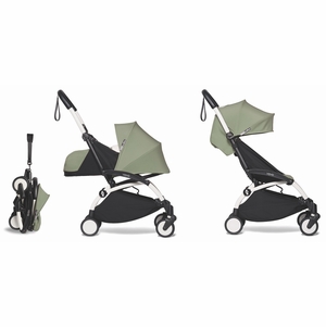 Babyzen YOYO2 Ultra Compact Complete 0+/6+ Stroller - White / Olive