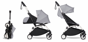 Babyzen YOYO2 Ultra Compact Complete 0+/6+ Stroller - White / Stone