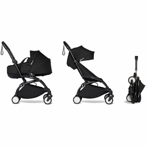 Babyzen YOYO2 Ultra Compact Complete 6+ Stroller with Bassinet - Black/Black