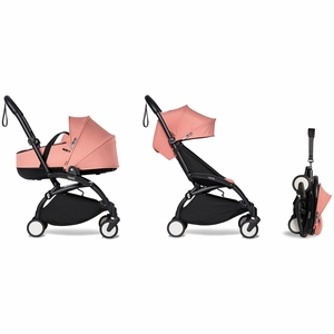 Babyzen YOYO2 Ultra Compact Complete 6+ Stroller with Bassinet - Black/Ginger