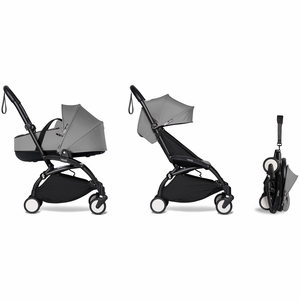 Babyzen YOYO2 Ultra Compact Complete 6+ Stroller with Bassinet - Black/Grey