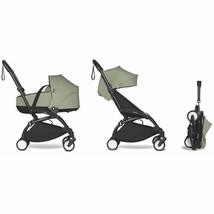 Babyzen YOYO2 Ultra Compact Complete 6+ Stroller with Bassinet - Black / Olive