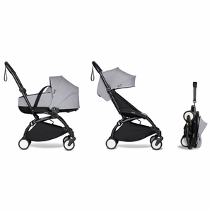 Babyzen YOYO2 Ultra Compact Complete 6+ Stroller with Bassinet - Black / Stone
