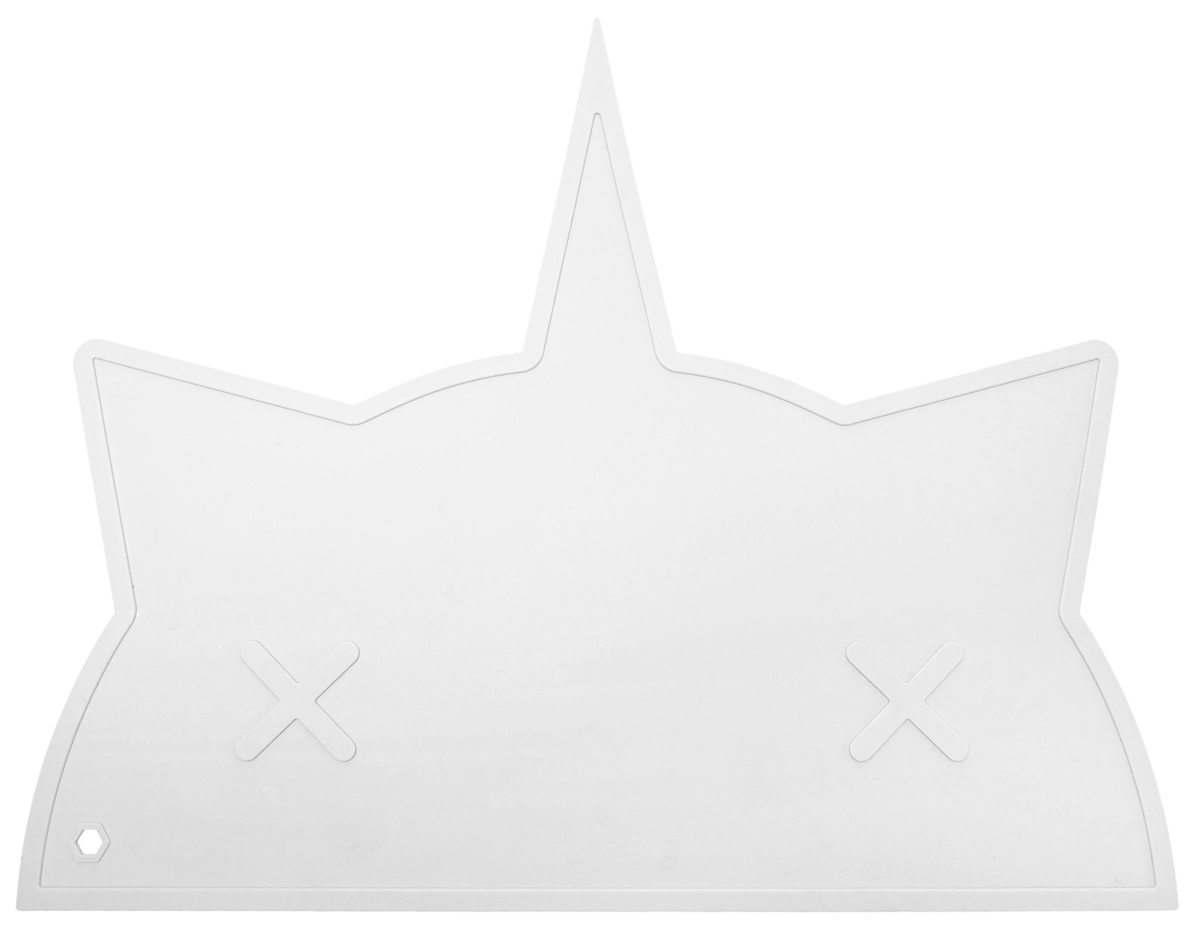 BamBamBoom Non-Slip Silicone Placemat - Unicorn-Cat White