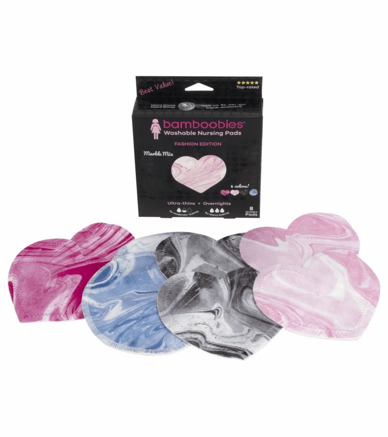 Bamboobies MultiPack Nursing Pads Marble