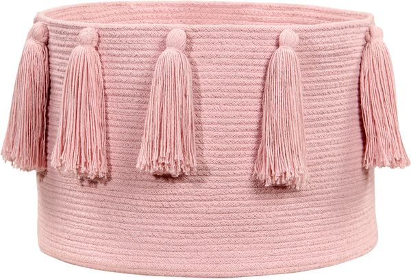 Lorena Canals Tassels Basket - Pink