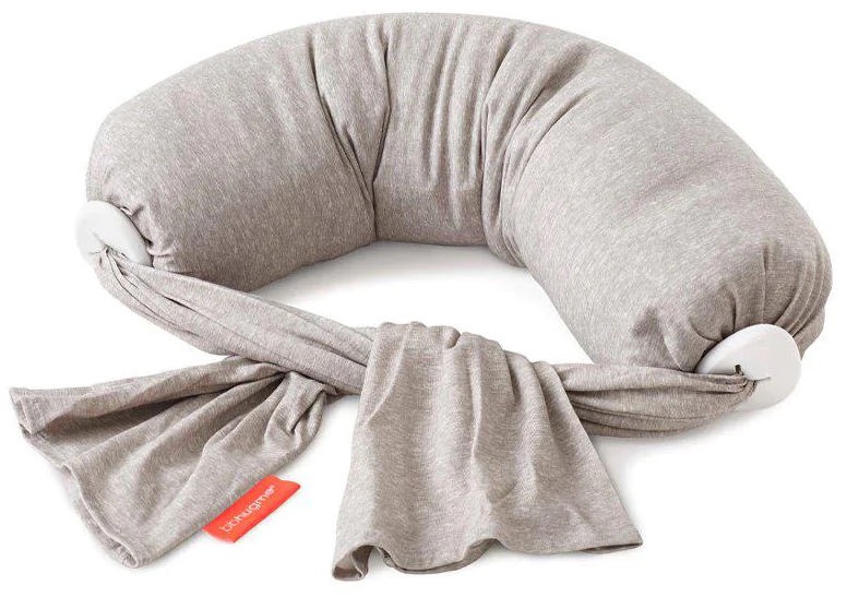 bbhugme Nursing Pillow Grey Melange / Vanilla