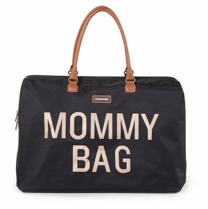 BEABA Childhome Canvas Mommy Bag - Black & Gold