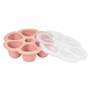 BEABA Multiportions Silicone Baby Food Freezer Tray, 3oz - Rose