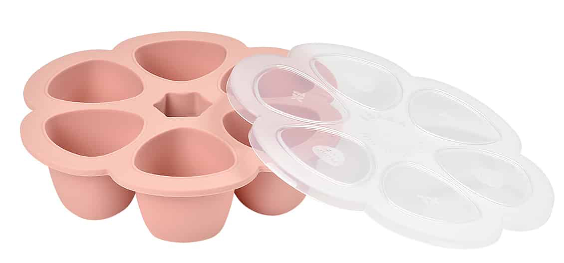 BEABA Multiportions Silicone Baby Food Freezer Tray, - Rose