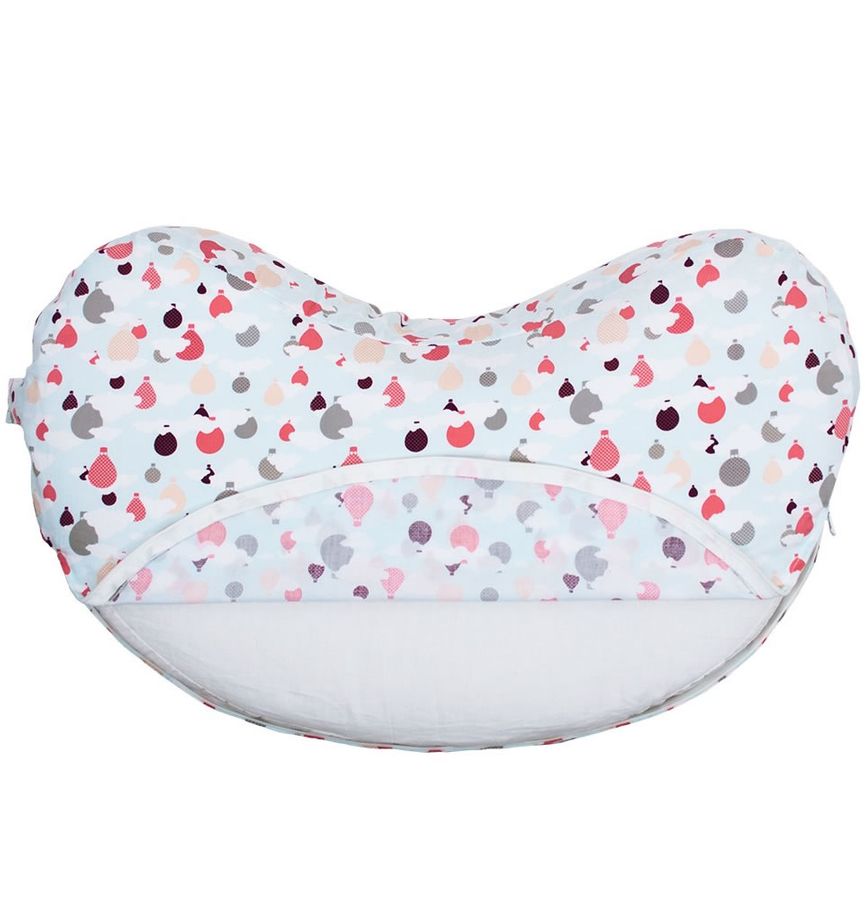 Bebe au Lait Simple Nursing Pillow Cover Hot Air Balloons