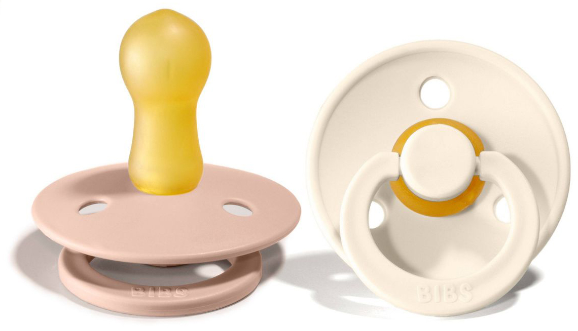 BIBS Original Colour Pacifier, Pack - Ivory/Blush - (6+ m)