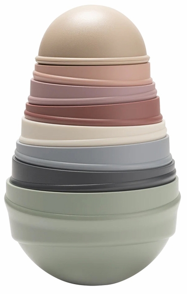 BIBS Wobbly Tower Pastel Rainbow