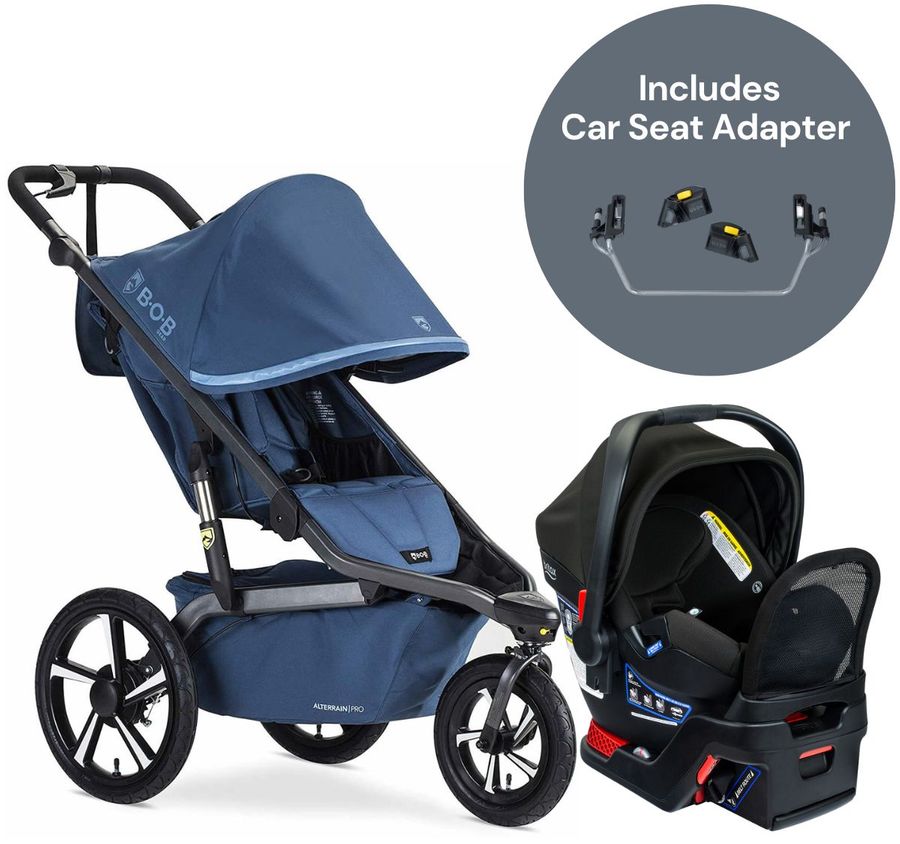 BOB Alterrain Pro Jogging Stroller + Britax BSafe Gen2 FlexFit+ Travel