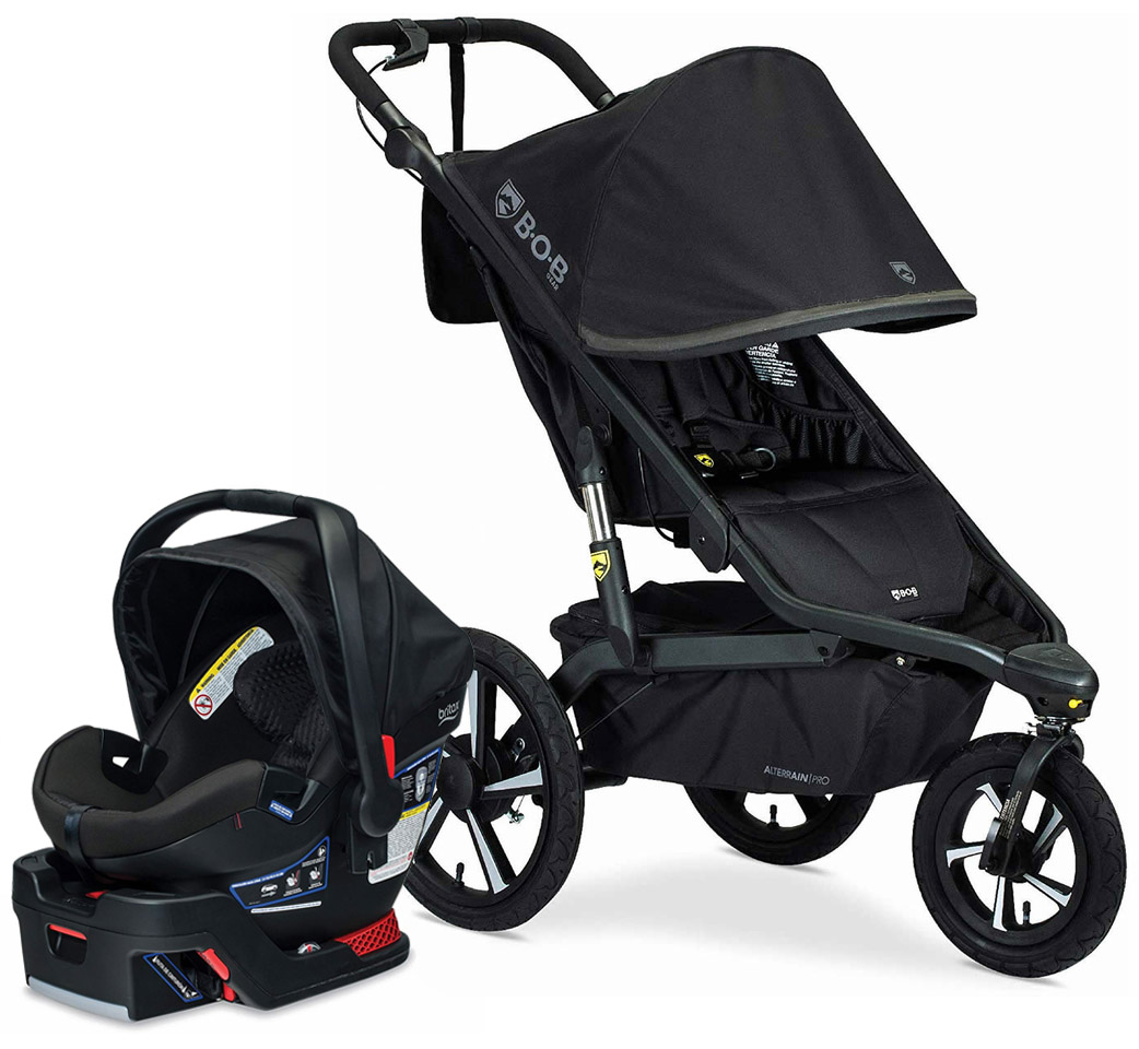 BOB Alterrain Pro Single Jogging Stroller + Britax BSafe Ultra Gen1