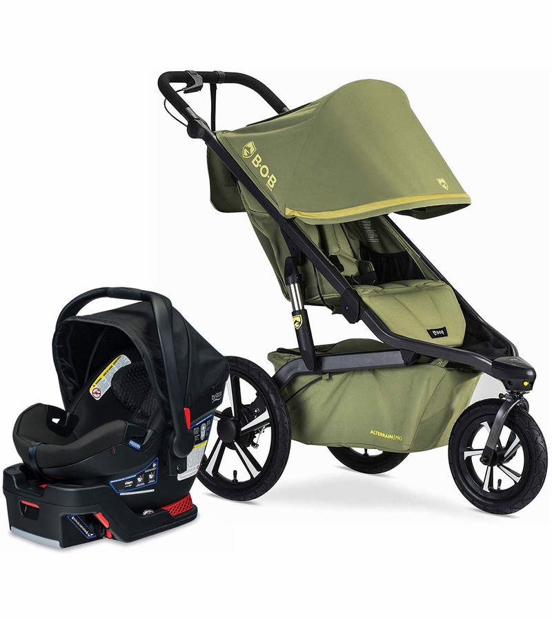 BOB Alterrain Pro Single Jogging Stroller + Britax BSafe Ultra Gen1