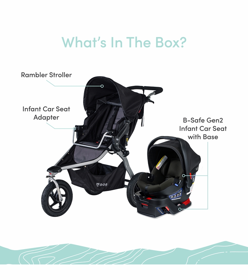 BOB Rambler Travel System with BSafe Gen2 Black