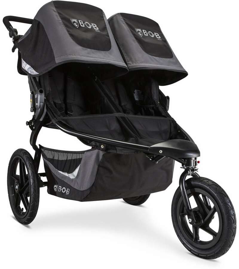 BOB Revolution Flex 3.0 Duallie Double Jogging Stroller Graphite Black