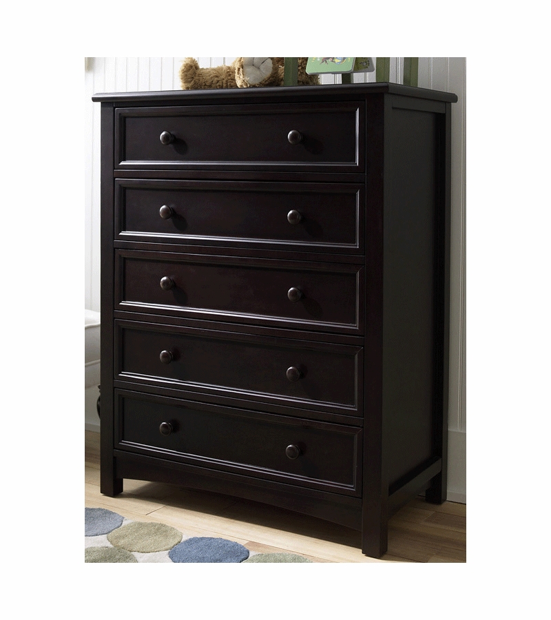 Bonavita Easton 5 Drawer Dresser in Espresso