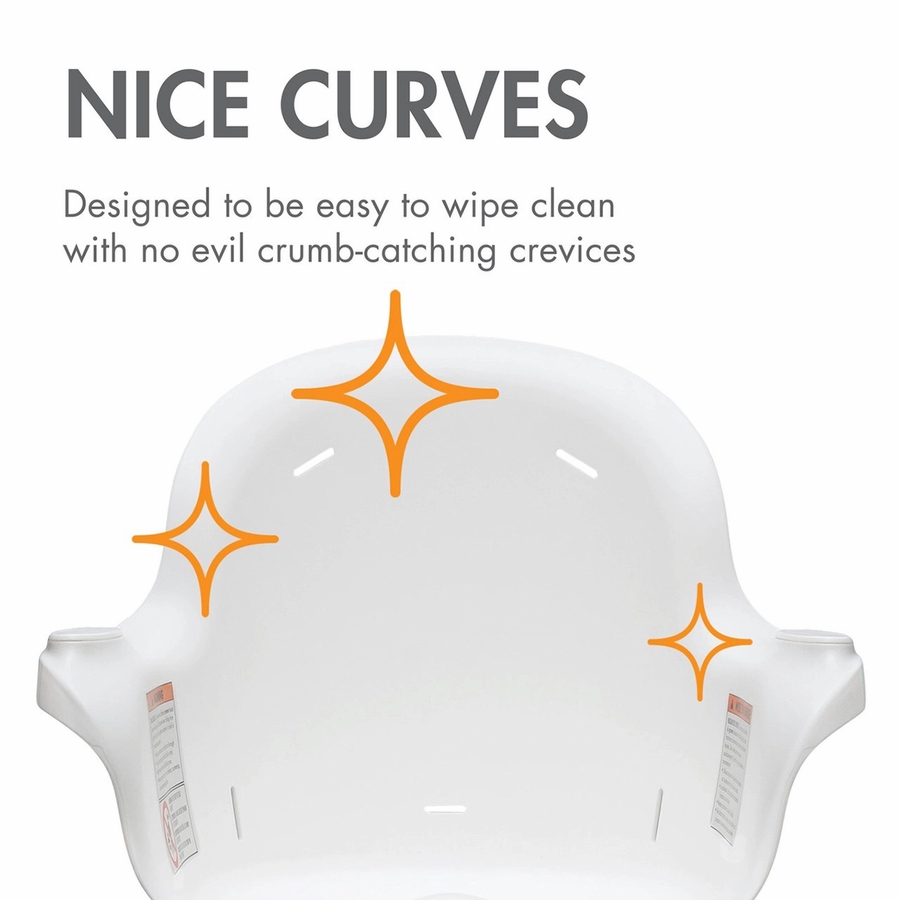 Boon GRUB DishwasherSafe Adjustable Baby High Chair Charcoal