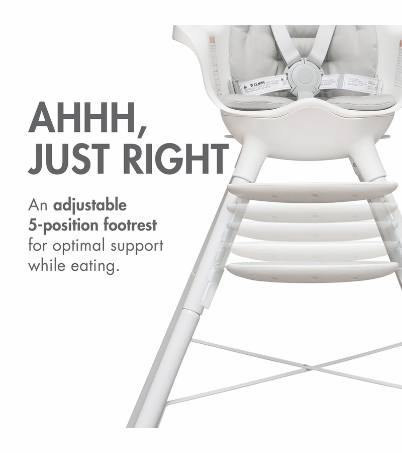 Boon GRUB DishwasherSafe Adjustable Baby High Chair White