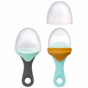 Boon PULP Silicone Feeder 2-pack - Mint / Blue