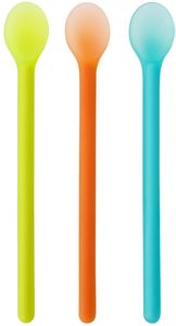 Boon Serve Baby Feeding Spoons 3pk - Green, Orange & Blue