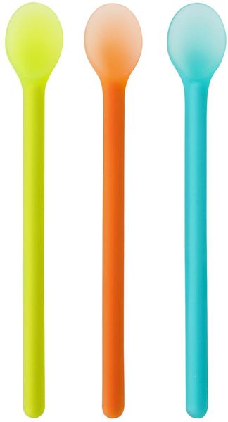Boon Serve Baby Feeding Spoons 3pk - Green, Orange & Blue