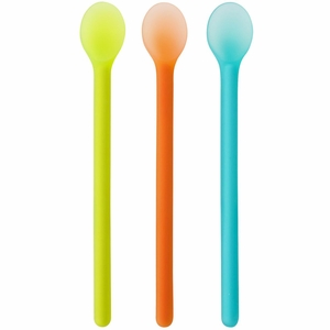 Boon Serve Baby Feeding Spoons 3pk - Green, Orange & Blue