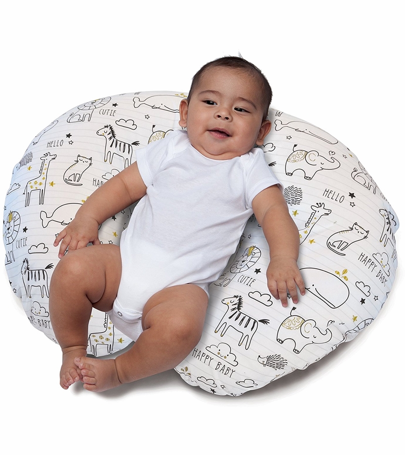 Boppy Original Feeding & Infant Support Pillow Notebook Black & Gold