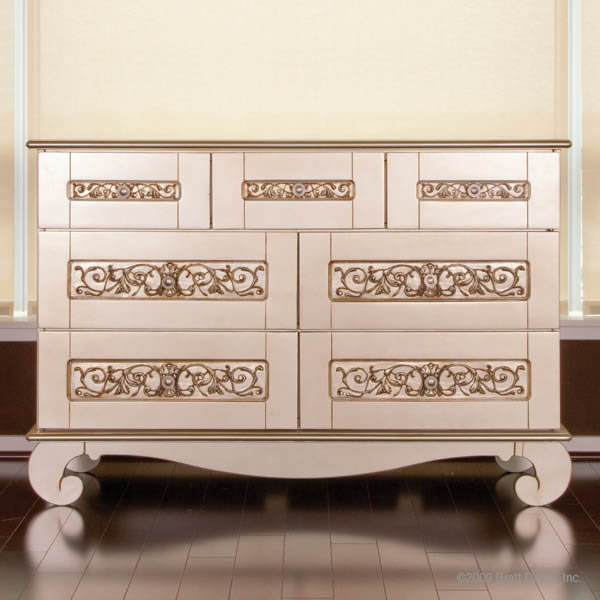 Bratt Décor Chelsea Collection Dresser Antique Silver
