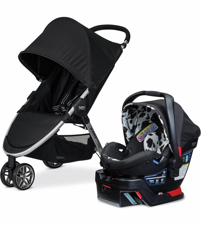 Britax BAgile 3 & BSafe 35 Elite Travel System Cowmooflage