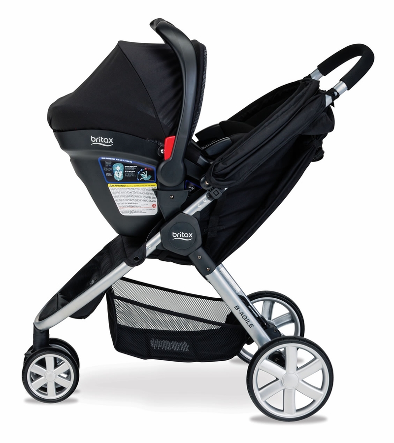 Britax BAgile 3 & BSafe 35 Elite Travel System Domino