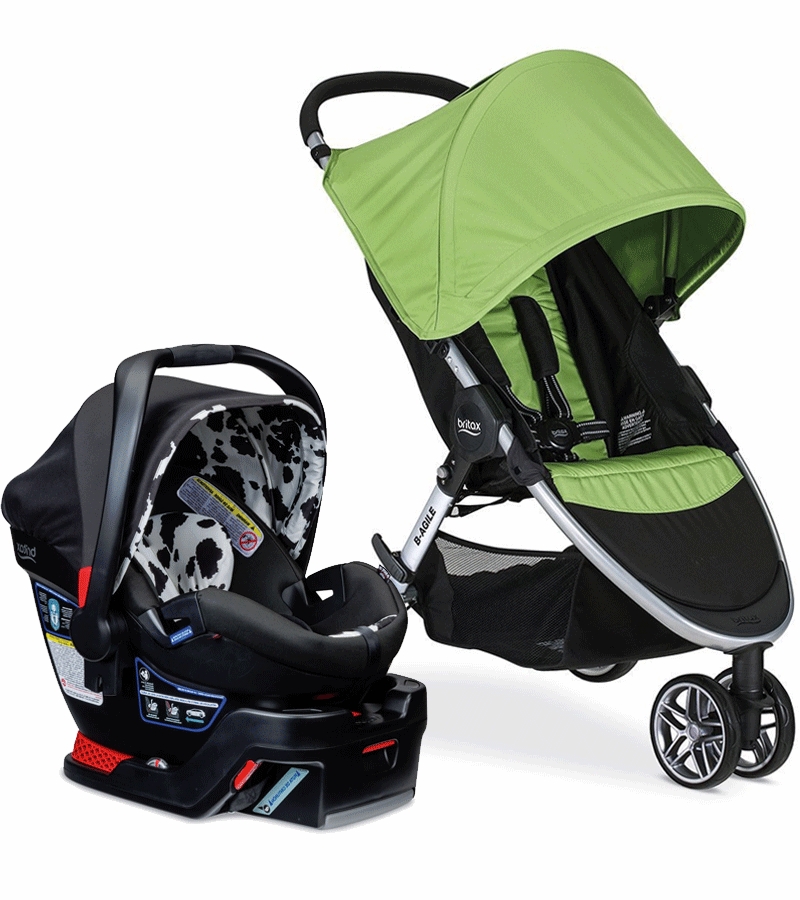 Britax BAgile 3 & BSafe 35 Elite Travel System Meadow / Cowmooflage